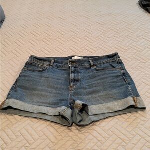 LOFT Blue Denim Women Shorts
